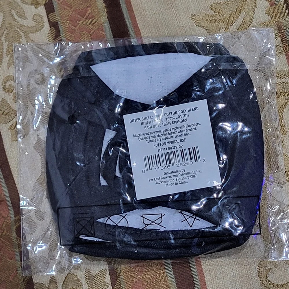 2 Layer Reusable Non-medical Face Mask (2 Pack) Black